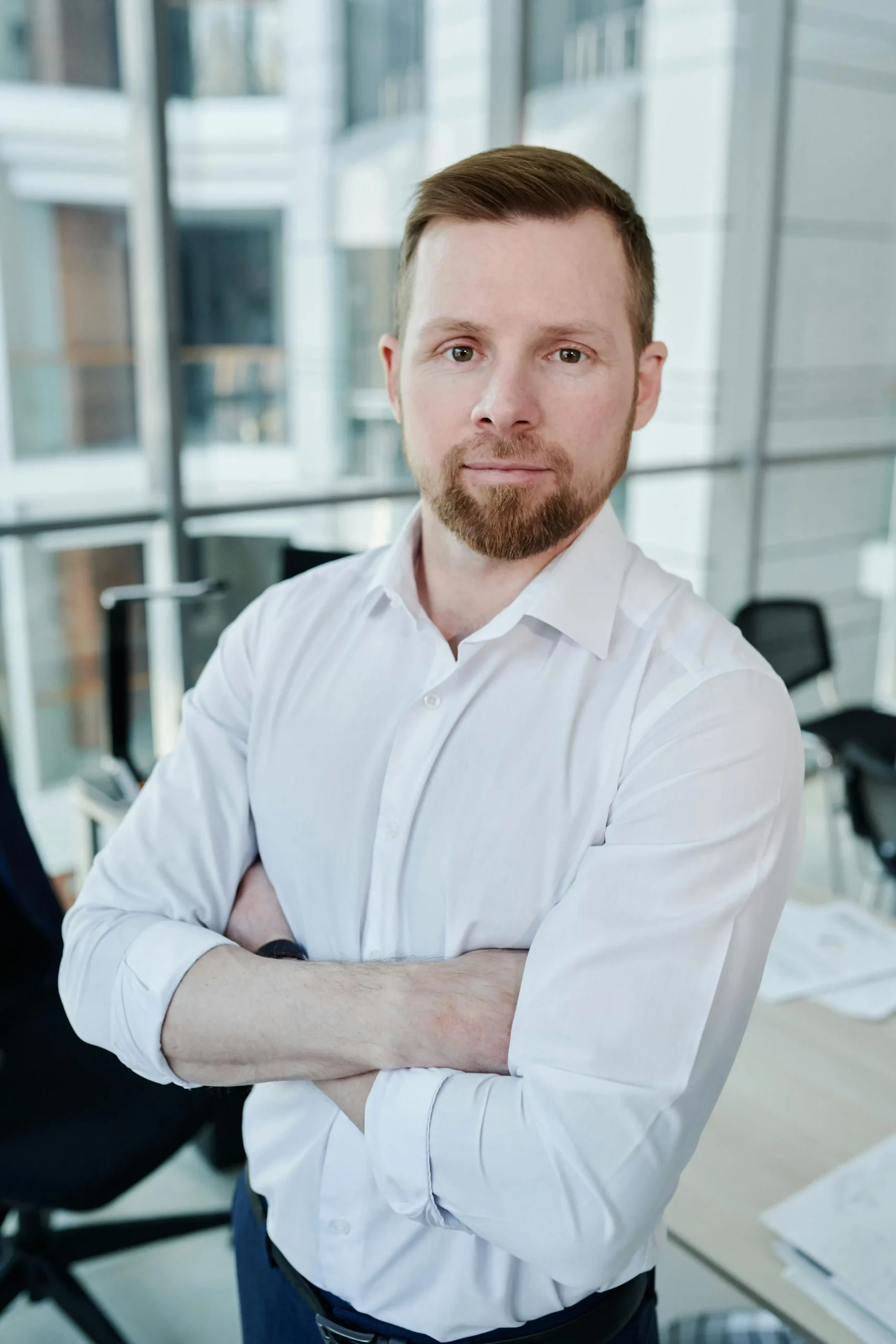 a corporate executive in the office